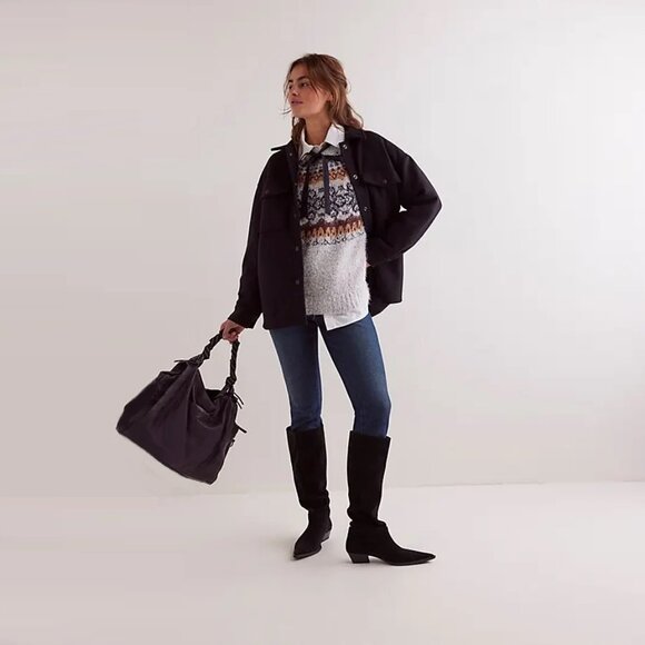 Free People Lola Shirt Jacket NWOT - Picture 4 of 8